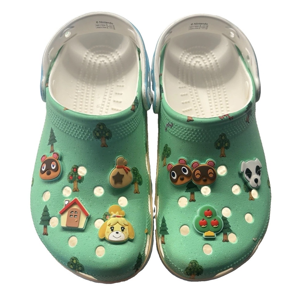 Unisex CROCS x Nintendo Animal Crossing - Platform Clog J5 Fits W 7 EUC